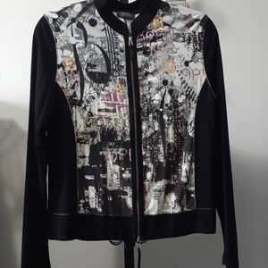 Orwell Black Sports Long Slv Jacket sz 8